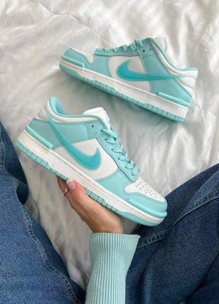 Женские кроссовки nike dunk low twist "mint"