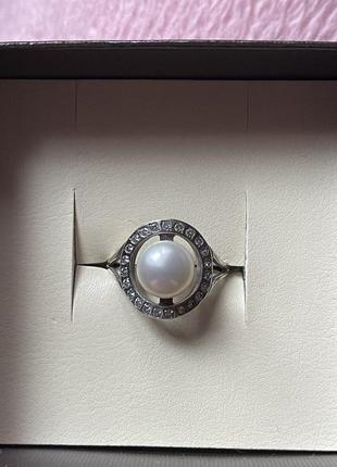 Серебряная обручка фианиты