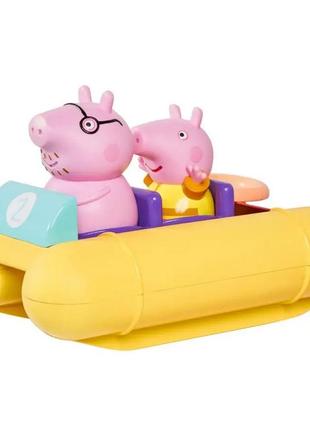 Игрушка для ванной купания лодка свинка пеппа peppa pig tomy1 фото