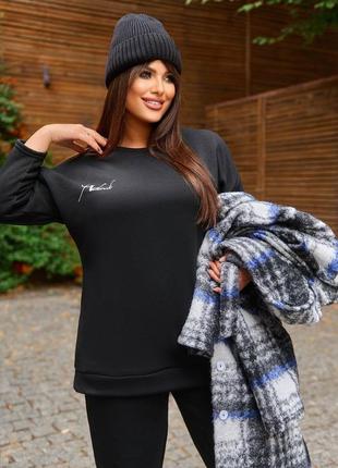 Стильний теплий прогулянковий спортивний костюм трійка9 фото