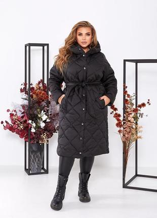 Зимове пальто жіноче, є великі розміри, якість супер3 фото