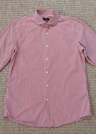 Hugo boss рубашка slim fit stretch оригинал (l)