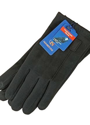 Перчатки мужские сенсорные ткань пальто с мехом осень-зима дизайн 1 размер 11,55 фото