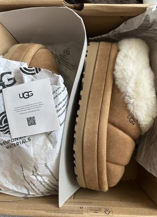 Замшеві тапочки черевики ugg tazzlita колір коричневий 1146390