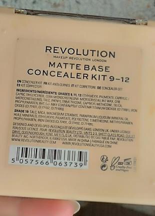 Консилер makeup revolution matte base concealer kit 9-123 фото