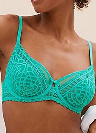 Роскошный бирюзовый бюстгальтер