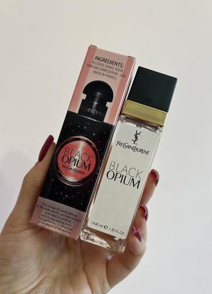 Парфуми yves saint laurent - black opium 40 мл.🖤 парфуми, духи, туалетна вода, спрей, тестер, пробнік