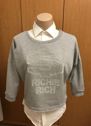 Укороченный свитшот,  richie rich, спортивная кофта, толстовка,премиум бренд