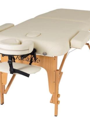 Масажний стіл ricardo palermo бежевий | кушетка для масажу