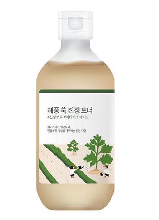 Заспокійливий тонер з морським полином round lab mugwort calming toner