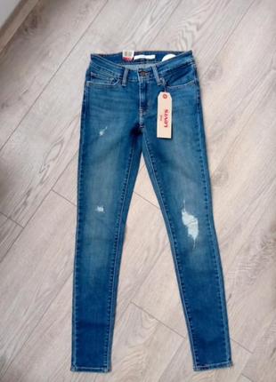 Джинси жіночі levi's 711 skinny  23/32-24/30