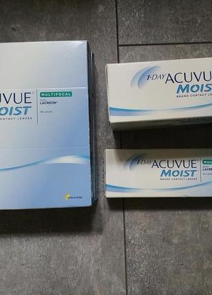 Контактні лінзи 1-day acuvue moist contact lenses