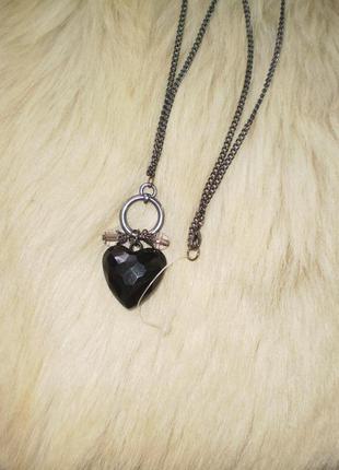 Цепочка з серцем / колье