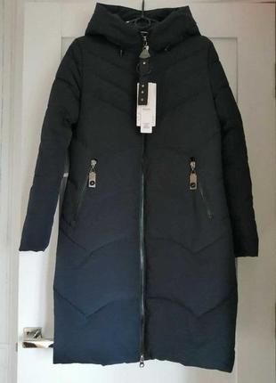 Женское длинное пальто зимнее1 фото