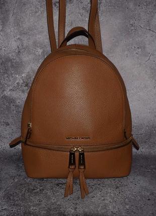 Michael kors rhea zip (женский кожаный рюкзак майкл корс )1 фото
