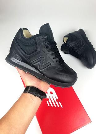 Женские зимние кроссовки new balance 574 black на меху / зима new balance 574 • зимові кросівки жіночі утеплені хутром