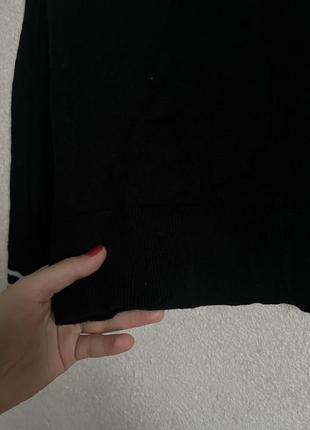 Черная мягкая теплая кофта 100% шерсть6 фото