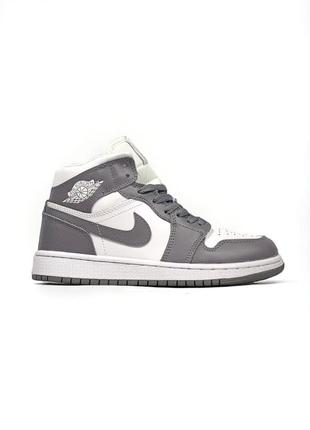 Зимние кроссовки 
nike air jordan 1 high
❄fur❄•grey white•