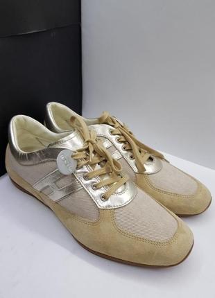 Замшеві літні снікерси красовки hogan bally