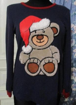 Кофта с милым пушистым мишкой