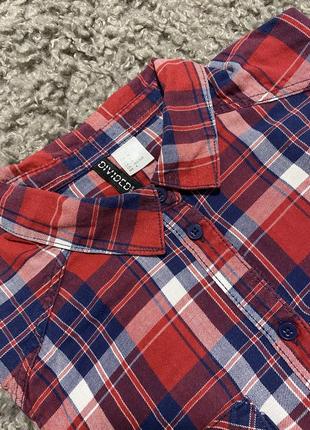 Сорочка жіноча фланелева приталена в клітинку від divided by h&m6 фото