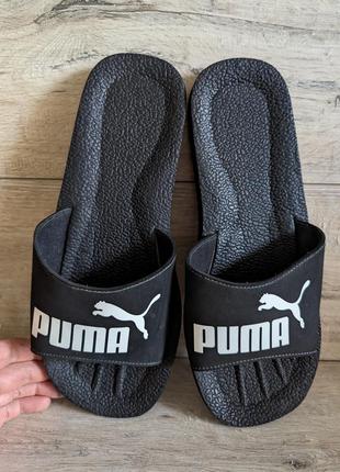 Шлепанцы слайдеры тапочки шлепки б/у пума puma 46 р 30,5 см3 фото