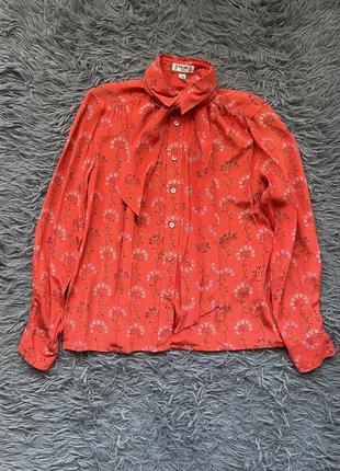 Celine 100% шовк рідкісний архівний костюм блузка сорочка + спідниця від преміум бренду3 фото