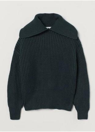 Трендовый тёплый свитер h&m светр джемпер поло2 фото