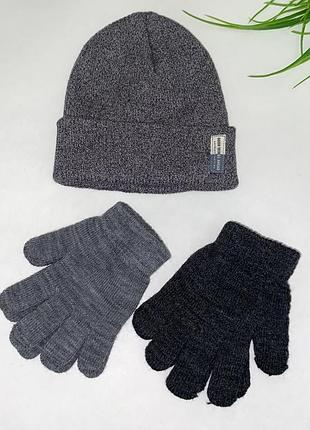Шапка для парня двойная / бренд: zara / размер: 5-8 лет