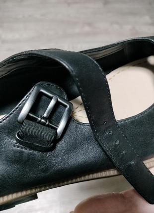 Босоножки сандалии черные кожа clarks4 фото