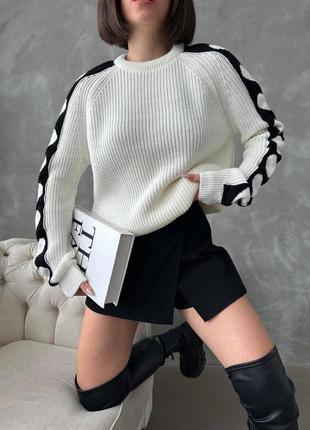 Повседневный свитер теплый простой базовый2 фото