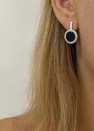 Змея черная кобра с чешуей из камней сваровски