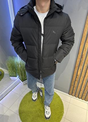 Зимняя куртка puma черная мужская7 фото