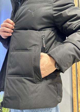 Зимняя куртка puma черная мужская9 фото