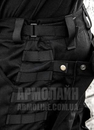 Штани зимові тактичні "shtorm" black (нове покоління) "шторм"3 фото