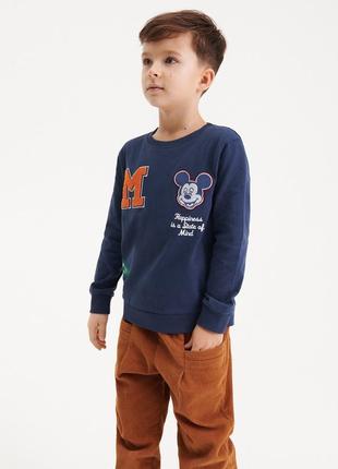 Реглан/лонгслів міккі маус з довгим рукавом reserved 8216, 8217