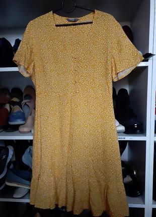 Платье горчичное nutmeg р.12 46-48 вискоза2 фото