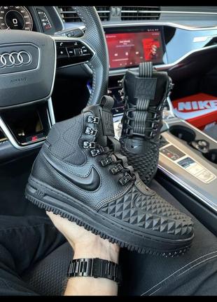 Nike lunar force 17 duckboot black fur❄️