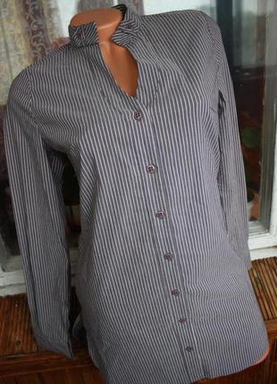 Рубашка удлиненная 44