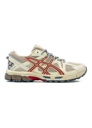 Кроссовки asic's gel-kahana 8 beige red blue6 фото