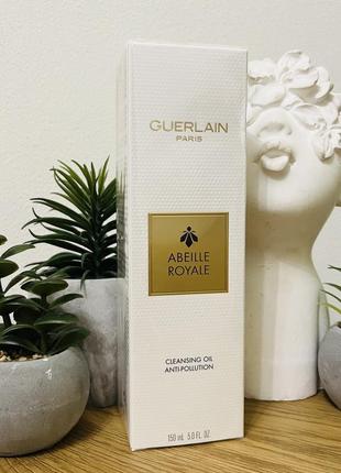 Оригинальный очищающее масло guerlain abeille royale anti-pollution cleansing oil