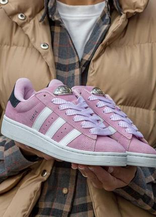 Adidas campus pink кроссовки9 фото