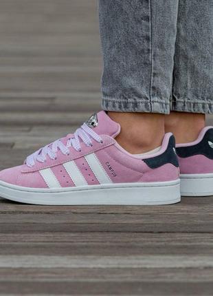 Adidas campus pink кроссовки8 фото