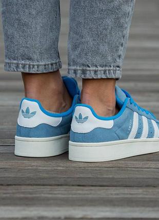 Adidas campus blue кроссовки6 фото