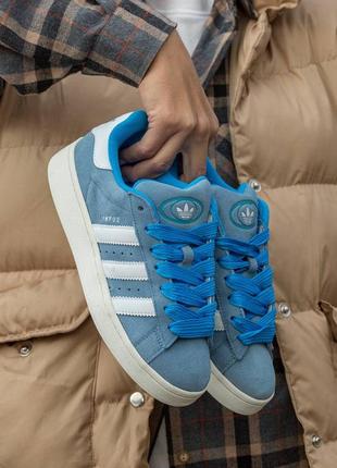 Adidas campus blue кроссовки7 фото