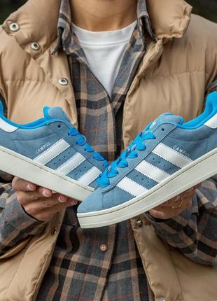 Adidas campus blue кроссовки10 фото