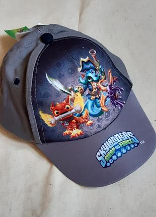Серая кепка бейсболка skylanders на обхват 50-56см