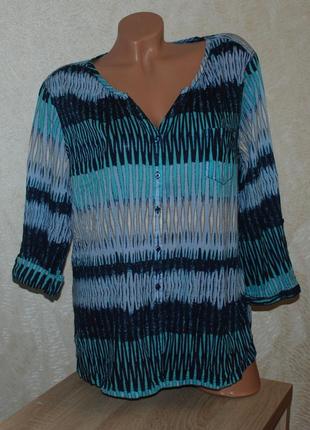 Блуза принтована бренду comma
 /100% бавовна/регульований рукав/