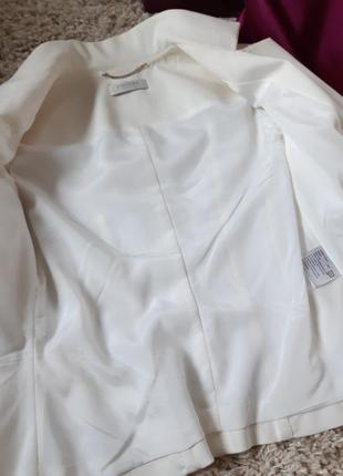 Очень красивый белый жакет/пиджак ,италия, esdeni, p. xs6 фото