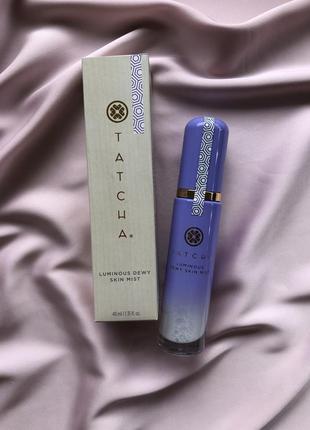 Увлажняющий мист тоник спрей для лица tatcha luminous dewy skin mist, 40ml1 фото